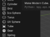 Modern Primitive Blender Add-on by Degarashi